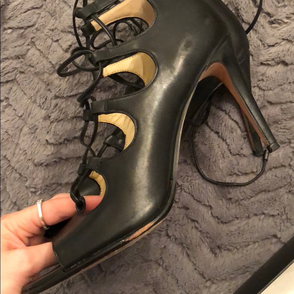 Coach Kira Soft shine calf tie up heels - Picture 6 of 7